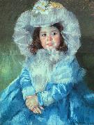 Mary Cassatt Margot in Blue Norge oil painting reproduction